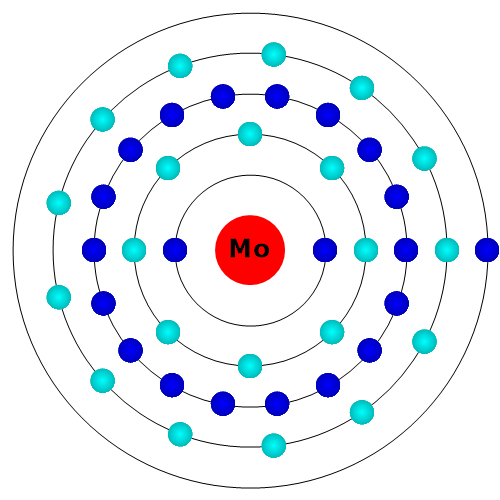 Molybdän Atom